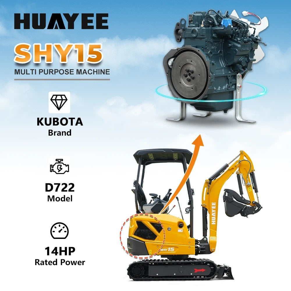 Huayee SHY-15 Mini Excavator