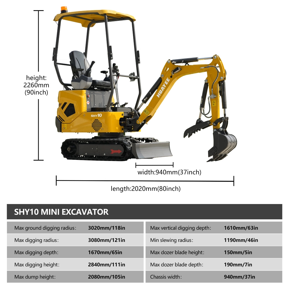 Huayee SHY-10 Mini Excavator