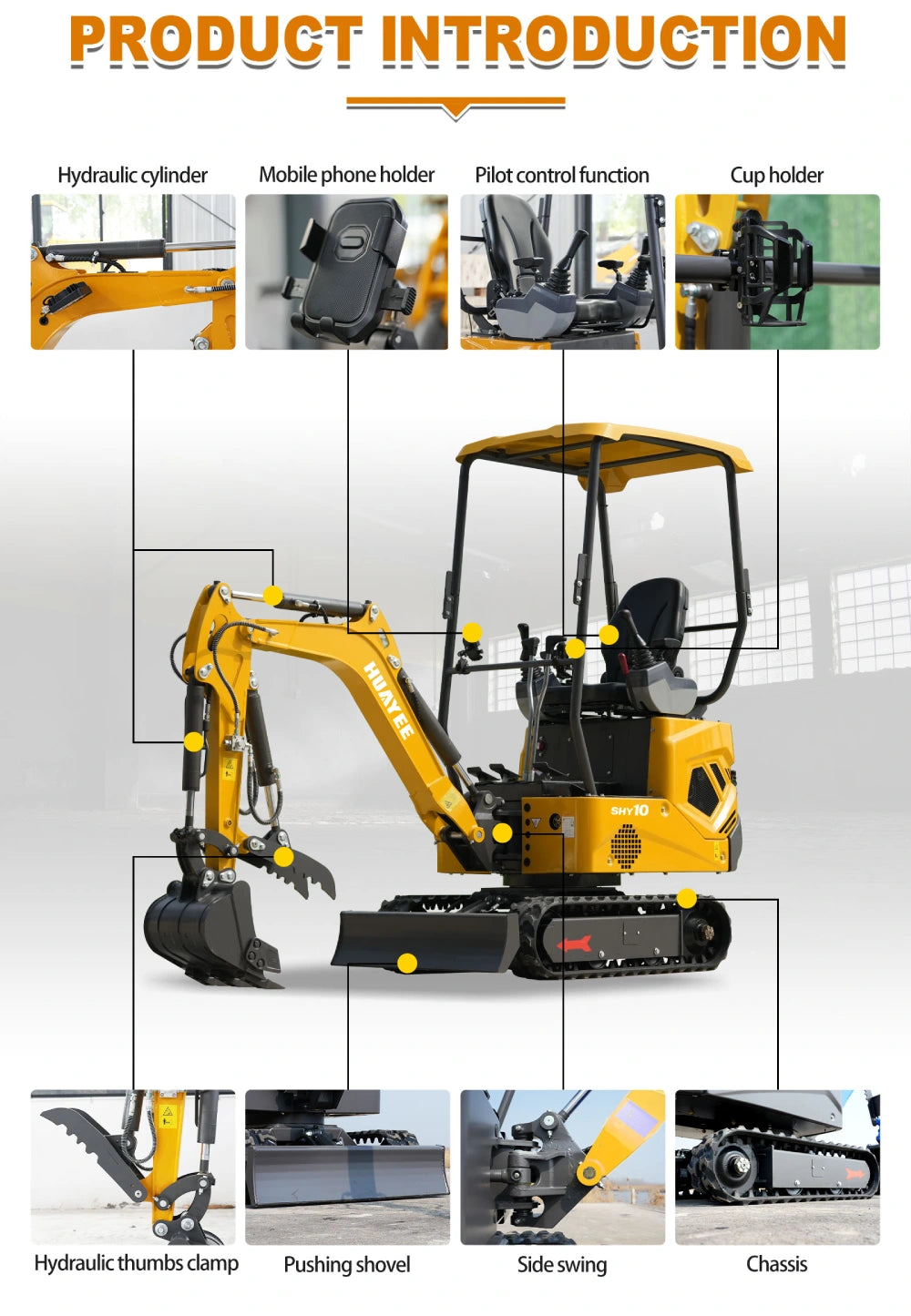 Huayee SHY-10 Mini Excavator