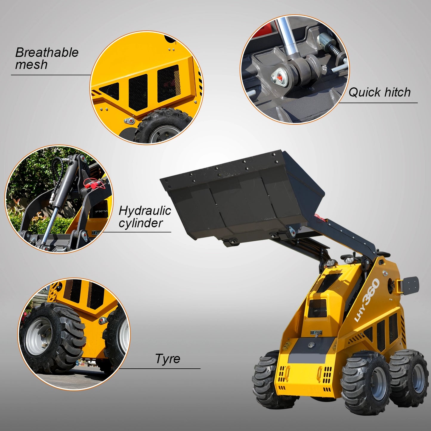 Huayee LHY 360 Mini Skid Steer