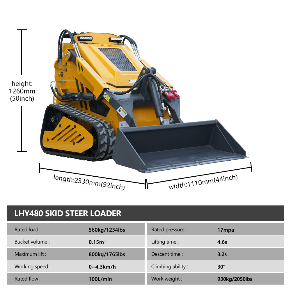 Huayee LHY 480 Mini Skid Steer